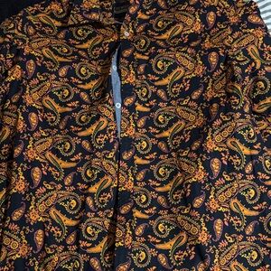Paisley Button-Up Shirt